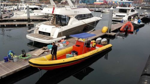 Embarcación neumática fueraborda - RIB-750 - Changzhou Youbang Boat Co., Ltd. - bimotor / open / con consola central