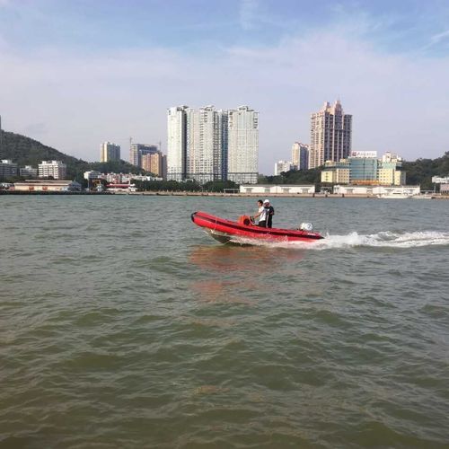 Embarcación neumática fueraborda - RIB-450 - Changzhou Youbang Boat Co., Ltd. - open / de aluminio / con solárium