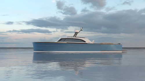 Barco cabinado intraborda - Meera 38 - Etkin Marin - bimotor / con hard-top / de recreo