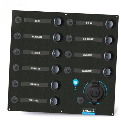 Panel eléctrico para barco - ETA10AC - seatronic - de iluminación / LED