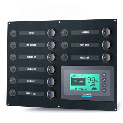 Panel eléctrico para barco - ETA09G - seatronic - de iluminación / LED
