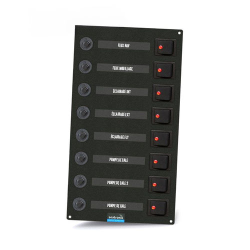 Panel eléctrico para barco - ETA08B - seatronic - de iluminación / para bomba de sentina / LED