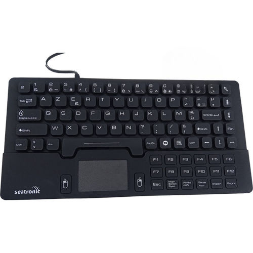Teclado de ordenador con ratón integrado de 2 teclas - IPES1CLAV - seatronic - USB / IP68