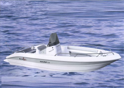 Barco open intraborda - SEA STAR 6.30 - SOCIETA' CONERO sas - con consola central / de fibra de vidrio / 7 personas máx.