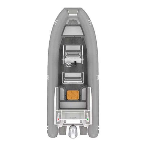 Embarcación neumática fueraborda - 640 Double Deep - MerVista Boat - RIB / con consola central / para la pesca