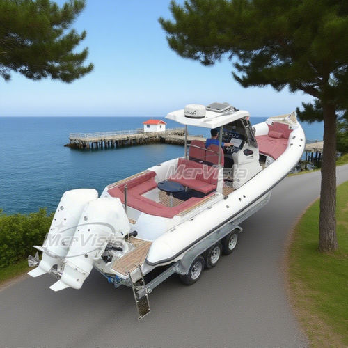 Barco profesional barco de vigilancia - Luxury 940 large - MerVista Boat - barco de salvamento / fueraborda / embarcación neumática semirrígida
