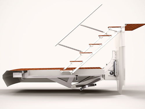 Escalera para yate para plataforma de popa - PHOENIX MARINE SOLUTIONS