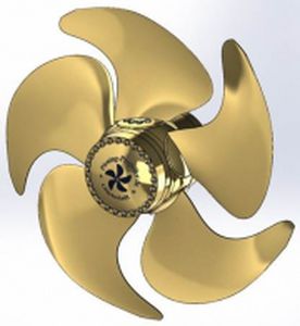 Hélice para barco - PCP - PIENING-PROPELLER - de paso controlable / línea de eje / 4 palas