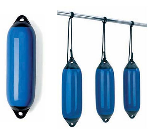 Defensa para barco - 59160 series - SEILFLECHTER-TAUWERK GMBH - para pantalán / cilíndrica / azul
