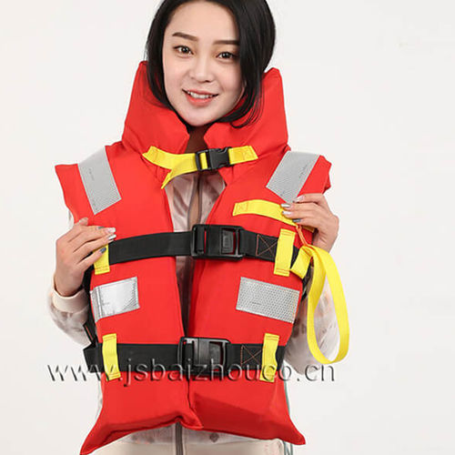Chaleco salvavidas de espuma - JBY-3 - Jiangsu Baizhou Safety Technology Co,.ltd. - 190 N / unisex / naranja