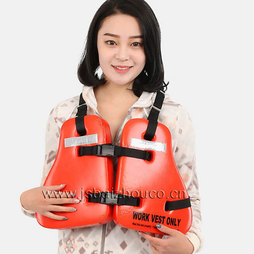 Chaleco de ayuda a la flotabilidad para deportes náuticos - JBY-5398 - Jiangsu Baizhou Safety Technology Co,.ltd. - unisex / de espuma / naranja