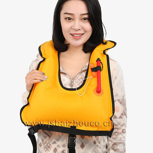 Chaleco de ayuda a la flotabilidad para deportes náuticos - JBY-7236 - Jiangsu Baizhou Safety Technology Co,.ltd. - para hombre / naranja / rojo