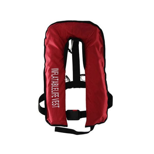 Chaleco salvavidas inflable automático - Jiangsu Baizhou Safety Technology Co,.ltd. - 150 N / unisex / rojo
