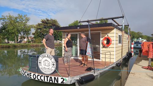 Barco casa intraborda - PHOEBUS - Bateaux pour la planete - para navegación fluvial / solar