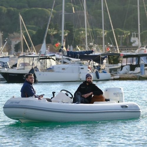 Embarcación neumática fueraborda - JEETRIB JR-F-355-C - Polat Marine Boat Production Company - semirrígida / open / con consola lateral