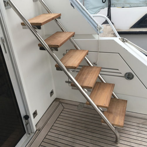 Escalera para barco - prodinox - para yate / fija / de acceso a bordo