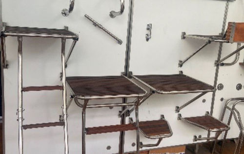 Escalera para barco - BELMA srl - fija / de baño / para plataforma
