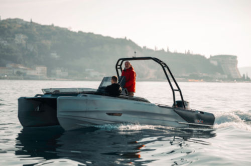 Barco open catamarán - Korkyra 650 - Roto Nautica - fueraborda / eléctrico / gasolina