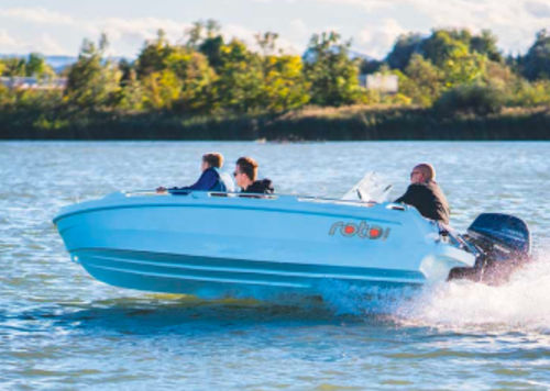 Barco open fueraborda - ROTO 450s - Roto Nautica - con consola central / de pesca deportiva / de salvamento