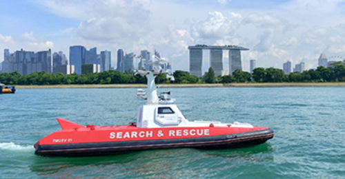 Vehículo no tripulado marino de salvamento - AUTONOMAST™ - ST Engineering - autónomo
