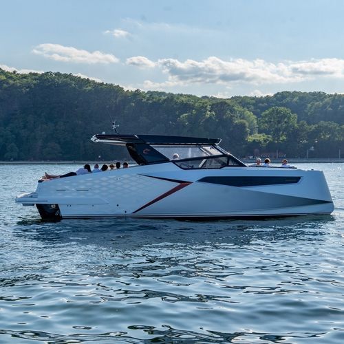 Barco cabinado catamarán - Dracan Marine Sp. z o. o. - intraborda / open / con doble consola