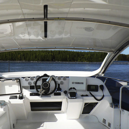 Hard-top retráctil - TOMA-TOP - Toma-Top - para barco a motor / para flybridge / estructura de acero inoxidable
