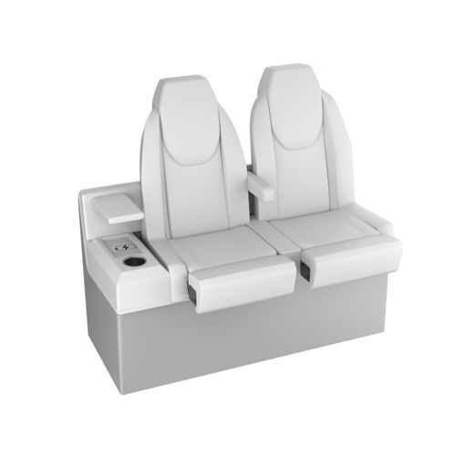 Banqueta para barco - STL BENCH NO.2 CUSTOM - M.A. Marine Solutions Sp. z o. o. - de yate / para 2 personas / multicolor