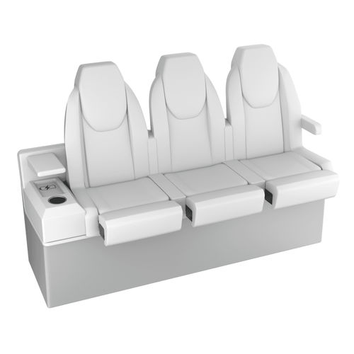 Banqueta para barco - STL BENCH NO.3 CUSTOM - M.A. Marine Solutions Sp. z o. o. - de yate / 3 plazas / multicolor