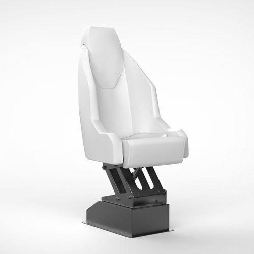 Asiento piloto - STL-Short - M.A. Marine Solutions Sp. z o. o. - para barco / respaldo alto / con suspensión