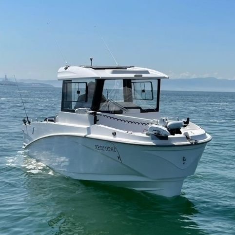 Barco de motor de pesca-paseo fueraborda - 22 FISHER - Driftmark Marine - con cockpit cerrado / de pesca-paseo / de crucero