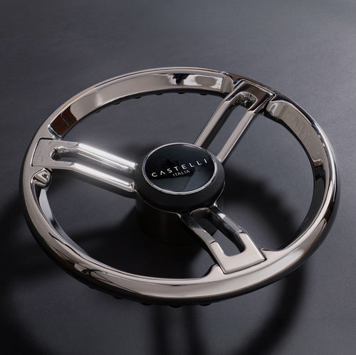volante para barco de motor de acero inoxidable - CASTELLI ITALIA