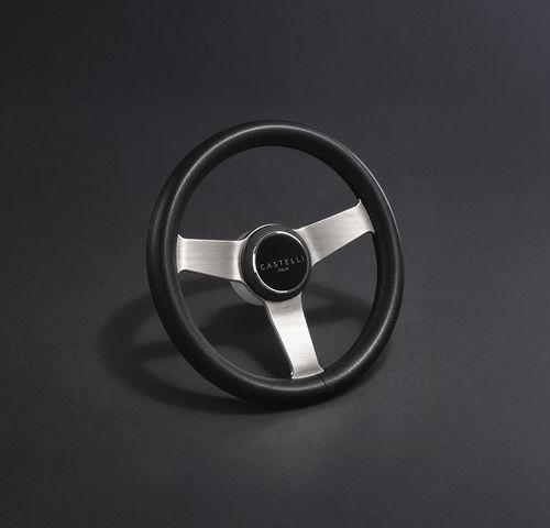 Volante para barco de motor de aluminio - XENIA - CASTELLI ITALIA - tradicional / de diseño / 3 radios