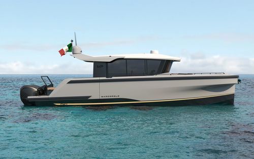 Barco cabinado fueraborda - MP12 - Marcopolo Yachts by 3AF Shipyard S.r.l - trimotor / con hard-top / 14 personas máx.