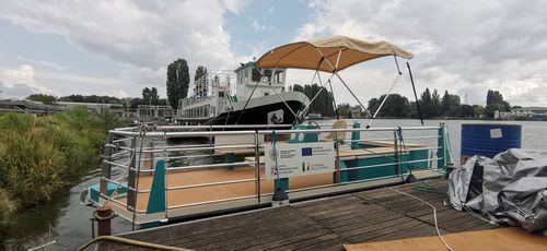 Barco pontón eléctrico - Watt 650 - Gruppo CNE (CNE srl) - open / con consola lateral / multiusos