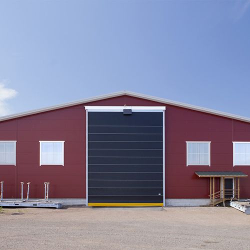 Puerta para astillero naval - NK4L Warm Lite - Champion Door Oy  - corredera vertical