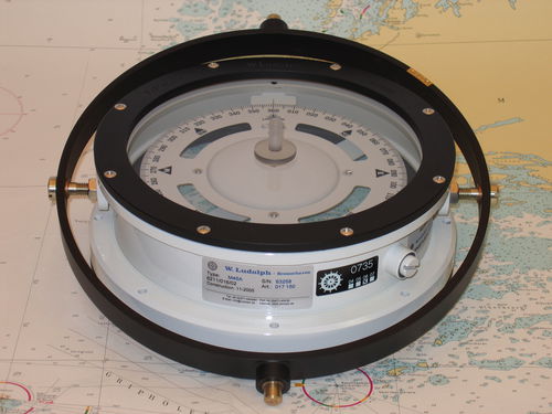 Brújula de navegación para buque - M45A - W. Ludolph - magnética / horizontal / en bitácora