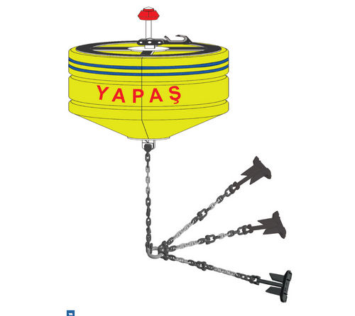 Boya de fondeo - Yapas Chain and Forging Co. Ltd. - de polietileno