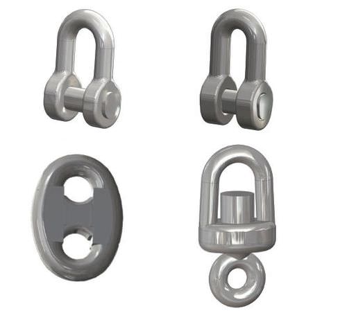 Grillete para buque recto - Yapas Chain and Forging Co. Ltd. - de ensamblaje para cadena de ancla / forjado