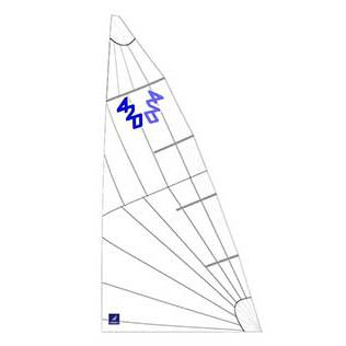 Vela mayor - R15 - ZM DESIGN SRL - para vela ligera / corte radial / 420