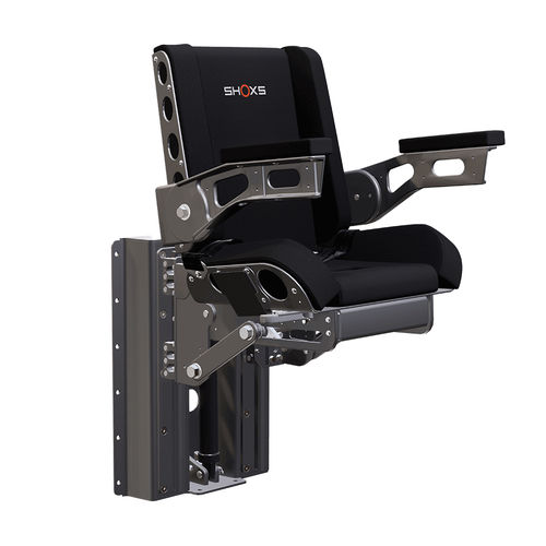 Asiento piloto - 6100 - SHOXS - envolvente / para operador / semisentado
