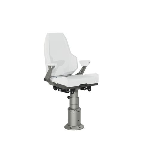 Asiento piloto - Saltcaster X4 - SHOXS - envolvente / para barco / con reposabrazos