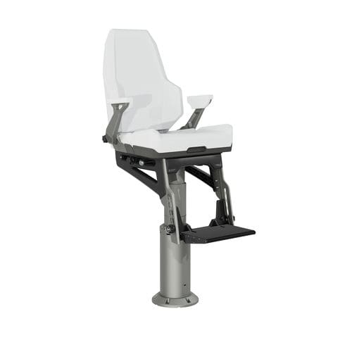 Asiento piloto - Saltcaster X8 - SHOXS - envolvente / para barco / con reposabrazos