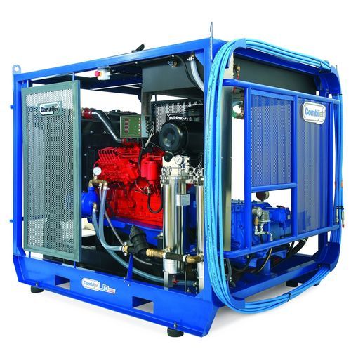 Limpiador de alta presión para astillero naval - JD90-2800/13 - Combijet - montado sobre patines / motor diésel / para carenadura flotante