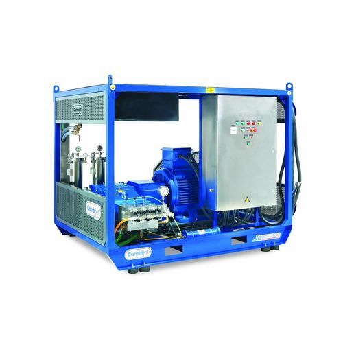 Limpiador de alta presión marino - JE80-2100/17 - Combijet - para astillero naval / montado sobre patines / motor eléctrico