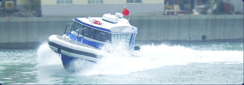 Barco profesional barco de vigilancia - aurora (dalian) yachts co ltd - fueraborda / de aluminio / embarcación neumática semirrígida