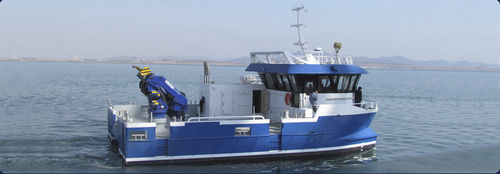 Barco profesional barco de trabajo - aurora (dalian) yachts co ltd - catamarán / intraborda / de aluminio
