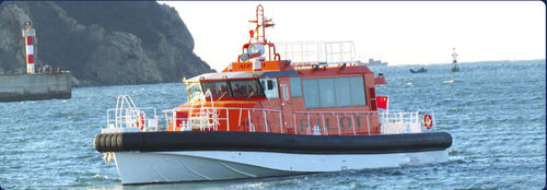 Barco profesional embarcación piloto - aurora (dalian) yachts co ltd - intraborda / de aluminio / embarcación neumática semirrígida