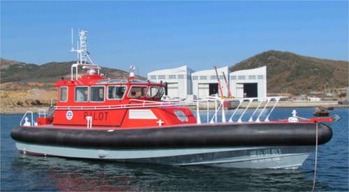 Barco profesional embarcación piloto - aurora (dalian) yachts co ltd - intraborda / de aluminio / embarcación neumática semirrígida