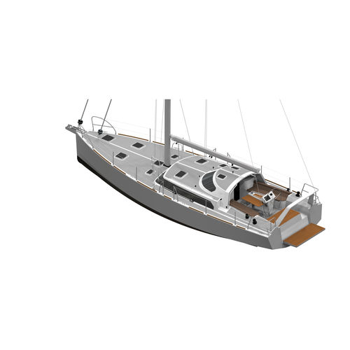 Velero de crucero - 44.2 - Boréal - con center cockpit / con deck saloon / con bauprés