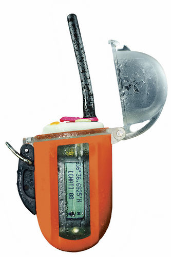 Radio para barco - (Orange) Marine Rescue Radio with GPS - Nautilus LifeLine - portátil / VHF / resistente al agua